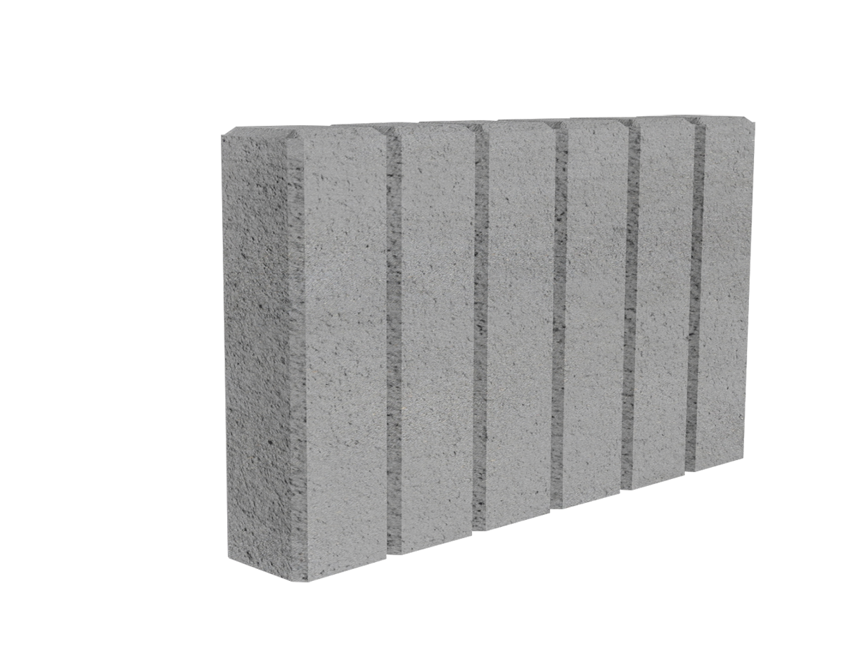 obrzeze palisadowe - szary