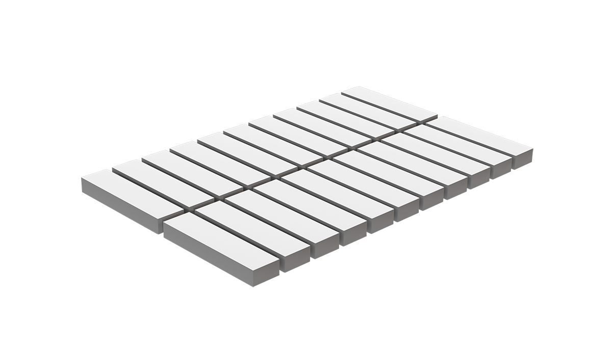 kostka 40x10x8 - biały