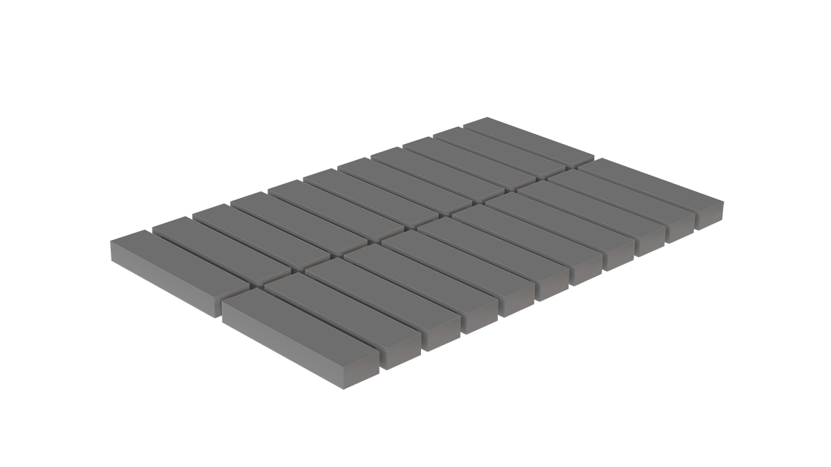 kostka 40x10x8 - steely
