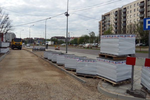 Parking przed urzędem miejskim w Białymstoku