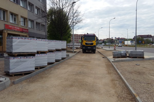Białystok parking z kostki brukowej