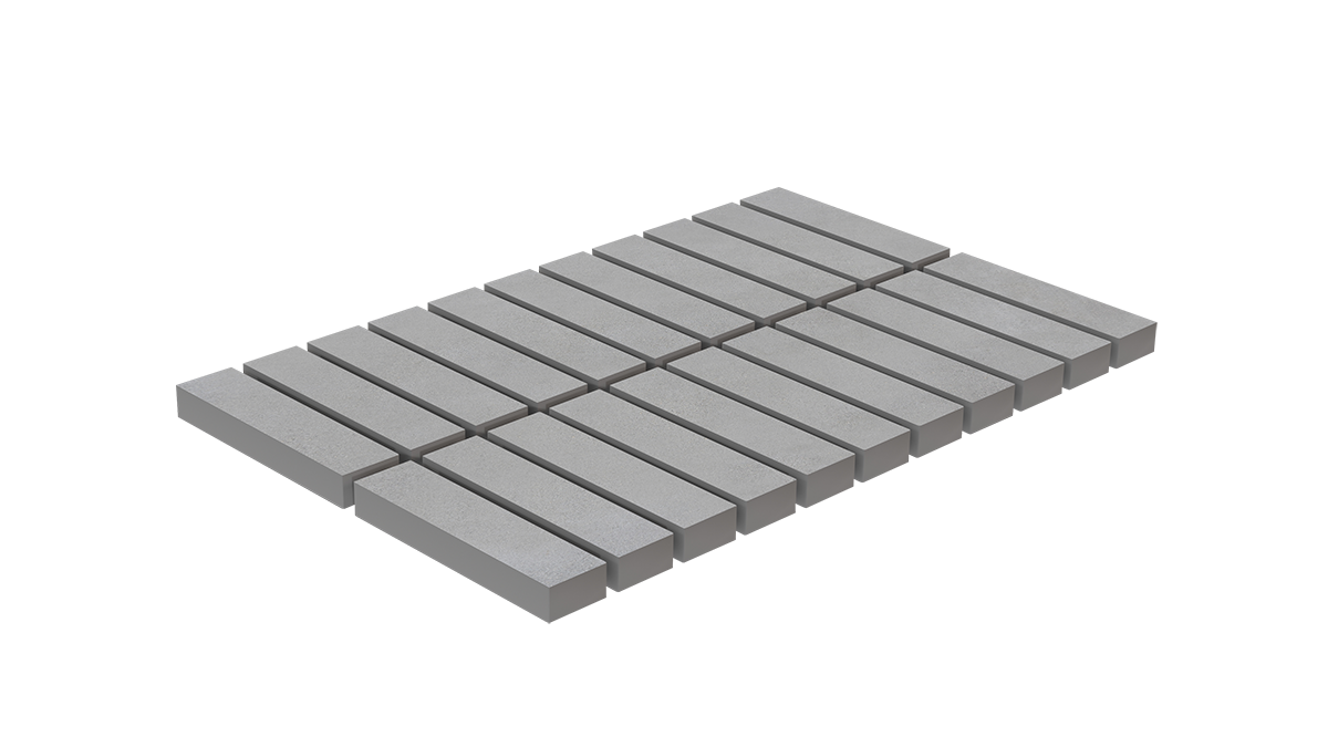 kostka 40x10x8 - szary
